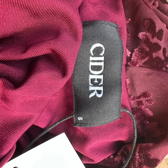 Cider Deep Red Floral Scarf - Picture 2 of 9